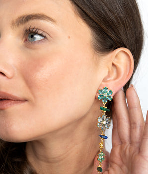 Katerina Psoma Margherite Blue Earrings