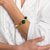 Katerina Psoma Danai Green Gold Plated Bracelet