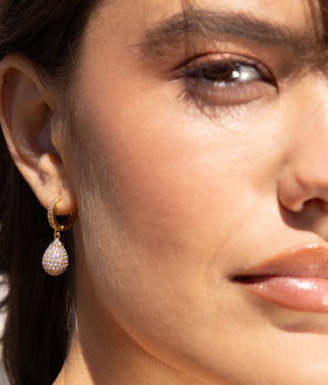 katerina psoma gold plated crystal hoops 925 silver