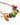 Katerina Psoma short chain necklace with exotic charms and crystals