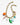 Katerina Psoma short chain necklace with exotic charms and crystals