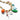 Katerina Psoma short chain necklace with exotic charms and crystals