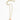 Katerina Psoma gold plated Chain necklace with a carved rhodochrosite bottle pendant