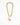 Katerina Psoma gold plated Chain necklace with a carved rhodochrosite bottle pendant