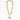 Katerina Psoma gold plated Chain necklace with a carved rhodochrosite bottle pendant