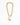 Katerina Psoma gold plated Chain necklace with a carved rhodochrosite bottle pendant
