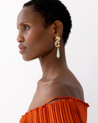 Katerina Psoma Calypso Sea Horse Earrings
