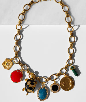 Katerina Psoma Claudia Chain Necklace with Charms