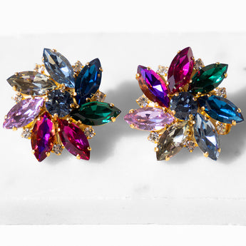 Katerina Psoma Alice Crystal Clip Earrings