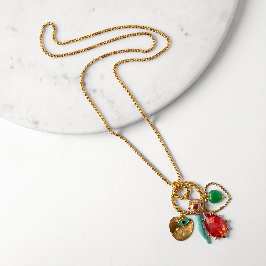Katerina Psoma Long Charm Necklace