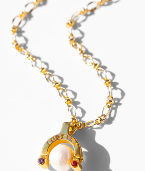 Fortuna 2025 Good Luck Charm with White Pearl