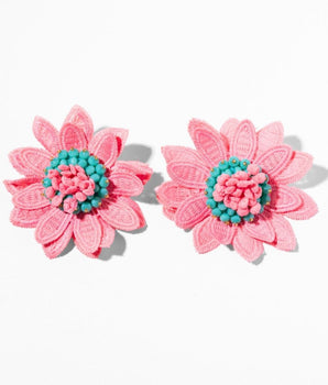 Katerina Psoma Daisy Pink Clip-on Earrings