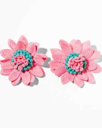 Katerina Psoma Daisy Pink Clip-on Earrings