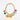 Katerina Psoma Short Chain necklace wit colorful big hearts