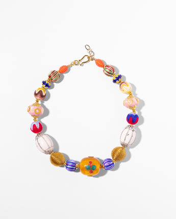 Katerina Psoma Short Necklace with Ethnic Beads