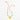 Katerina Psoma Yellow heart necklace with colored agate stones
