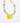 Katerina Psoma Yellow heart necklace with colored agate stones
