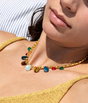 Katerina Psoma Short Necklace with Stones