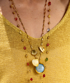 Katerina Psoma Green Agate Short Necklace
