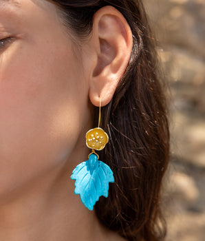 Katerina Psoma Turquoise Howlite Dangle Earrings