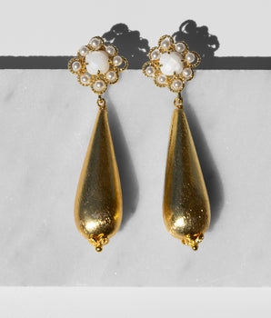Mina Dangles with Gold Drops