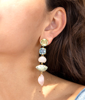 katerina Psoma Pastel Dangle Earrings