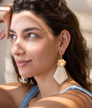 Katerina Psoma  Ivory Earrings