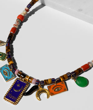 Katerina Psoma Agg Blue Necklace