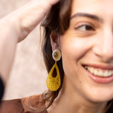 Katerina Psoma Aurora Yellow Jade Earrings