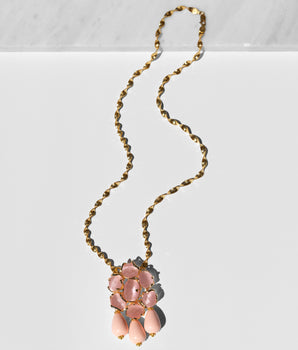 Domna Chain with Pink Flower