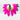 Katerina Psoma Artemis Fuchsia Feather and Gold Plated Metal Clip Earrings
