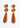 Katerina Psoma Pair of orange drop earrings with gold accents 