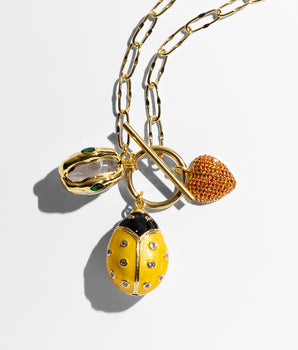 Ladybug Charm Chain Necklace