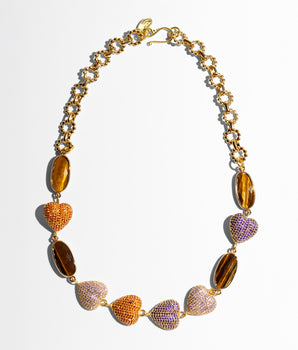 Amore Crystal Short Necklace