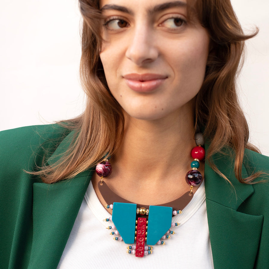 Katerina Psoma Memphis Grey Necklace