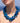 Katerina Psoma Blue Agate Knot Short Necklace
