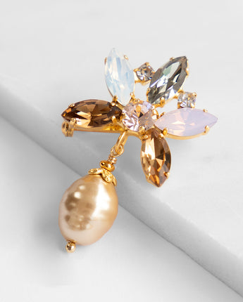 Katerina Psoma Alice Crystal Brooch