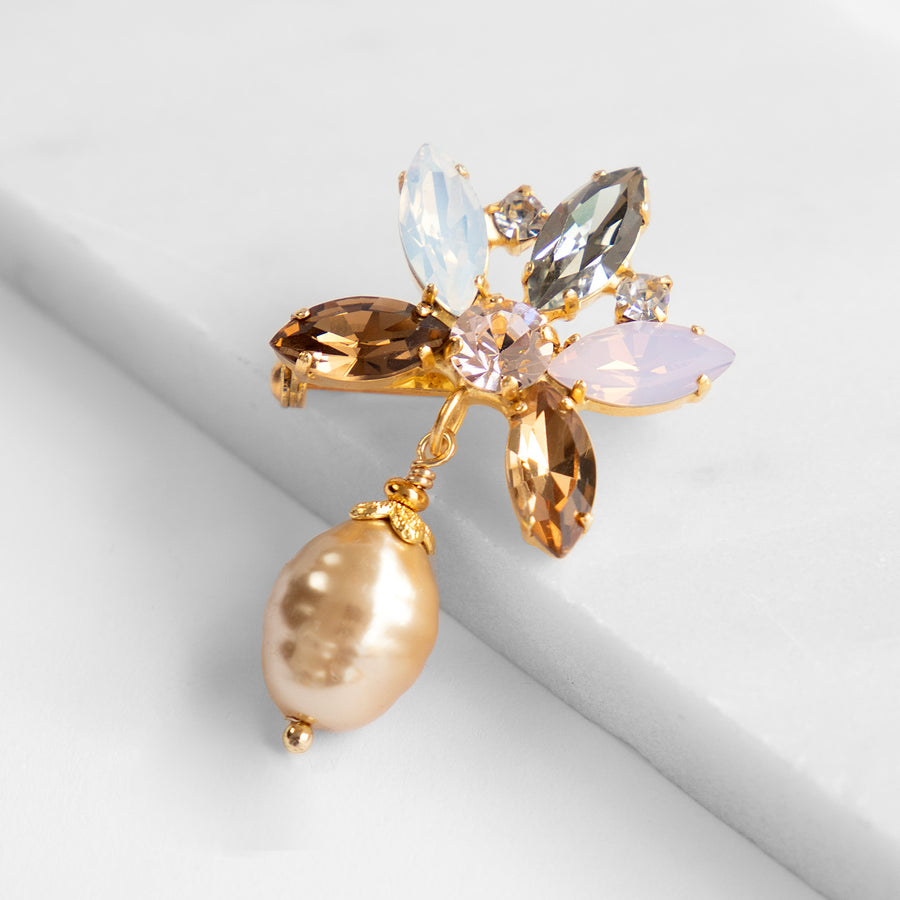 Katerina Psoma Alice Crystal Brooch