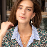 Katerina Psoma Chain short ecklace with a heart adorned with crystals