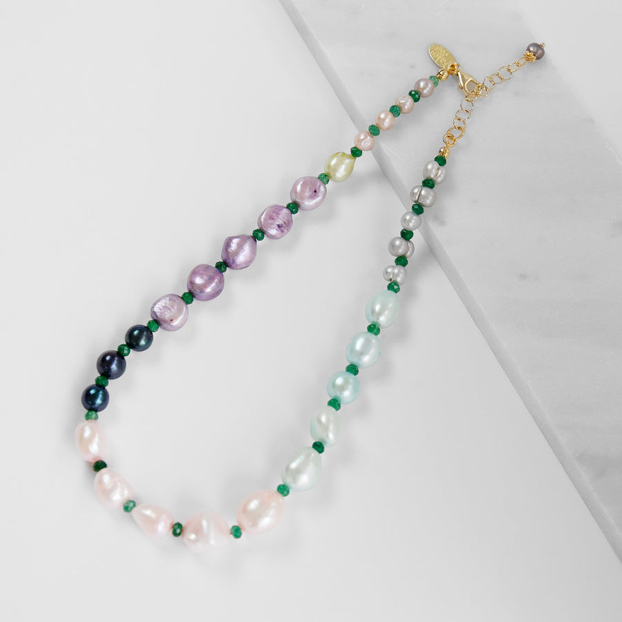 Katerina Psoma Margherite Short Pearl Necklace