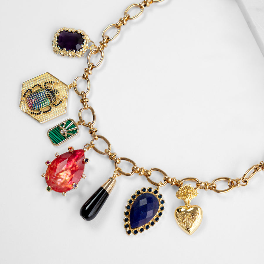 Claudia Chain Necklace with Charms