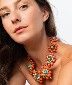 Katerina Psoma Precious Coral Handmade Necklace