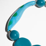 Katerina Psoma Blue short necklace with Murano glass and acrylic beads