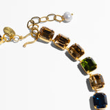 Katerina Psoma short necklace with coloured crystals