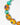 katerina Psoma short necklace with green jade and amber resin adonrned with ethnic motifs