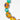 katerina Psoma short necklace with green jade and amber resin adonrned with ethnic motifs