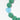 katerina Psoma short Necklace with green and blue agate heart