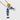 katerina Psoma long chain pendant with blue enamel fish