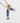 katerina Psoma long chain pendant with blue enamel fish