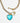 Katerina Psoma Gold chain short necklace with a blue heart charm and arrow pendant
